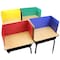Flipside 12 x 48 Study Carrel Primary Color Assortment Corrugated Pack of 12 61245 - alternate 2