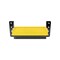 K&M Mfg Universal Flip-Up Tractor Step Yellow/Black Powder Coat Finish 3452 - alternate 3