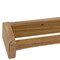 Homeroots 22in Traditional Solid Teak Towel Bar 475856 - alternate 2