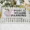 Signmission Public Monthly Parking Left, 36 Inch x 96 Inch, Vinyl Banner B-96-30819 - alternate 2