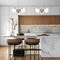 Z-Lite Realm Sphere 3 Light Chandelier, Brushed Nickel, 17.25 In W x 6.25 In H 7517-3BN - alternate 2