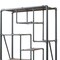 Homeroots Gray And Brown Metal Eight Tier Bookcase 486284 - alternate 3