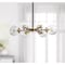Jonathan Y Caleb 6-Light 28" Brass Cluster Pendant, Black/Brass Gold JYL9015A - alternate 3