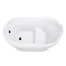 Kingston Brass 52-Inch Acrylic Oval Single Slipper Freestanding Tub with Overflow/Drain Assembly and Integral Seat VTRS523030M5 - alternate 1