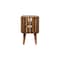 Homeroots 35in Brown Solid Wood Enclosed and Open Storage TV Stand 719191 - alternate 2