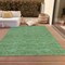 Homeroots 8' X 10' Sage Fern Green And Peach Geometric Washable Indoor Outdoor Area Rug 615233 - alternate 2