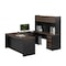Bestar Connexion U-Shaped Workstation, Antigua/Black 93879-000052 - alternate 1