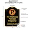 Signmission Black & Gold, 18 Inch x 24 Inch, Heavy Gauge Aluminum A-DES-BG-1824-9912 - alternate 2