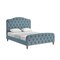 Homeroots Light Blue Solid Wood King Tufted Upholstered Velvet Bed 544894 - alternate 3