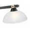 Z-Lite Bronte 3 Light Billiard, Matte Black and Rubbed Brass, White Linen 1955-3MB-RB-DWL14 - alternate 2
