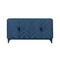 Homeroots 60" Blue Textural Chevron Distressed Wood Sideboard with Four Doors 568406 - alternate 2