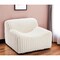 Homeroots 39" Cream Faux Fur And Upholstered Tufted Lounge Chair 564973 - alternate 2