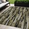 Homeroots 5' X 8' Brown Black And Green Striped Washable Indoor Outdoor Area Rug 603210 - alternate 1