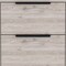 Homeroots 19" Light Gray Wood Two Drawer Nightstand 534906 - alternate 3