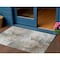Homeroots 3' X 5' Ivory Gray And Khaki Abstract Washable Indoor Outdoor Area Rug 616832 - alternate 1