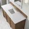 James Martin Vanities Brittany 60" Single Vanity, Pecan w/ 3 CM White Zeus Silestone Top 655-V60S-PCN-3WZ - alternate 2