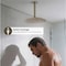 Supplygiant 10 in Straight Ceiling Mount Shower Arm, Flange, Round Shower Arm for Rain Showerhead, Nickel Finish 74-TB32DS-O - alternate 2