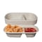 Ecoquality 29oz 2 Compartment Rectangular Sugarcane Container, Compostable Bowls for Takeout, 50PK EQCRTB2C29-50 - alternate 1