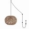 Jonathan Y Isla 14" 1-Light Farmhouse Coastal Rattan 180" Cord Plug-In or Hardwired LED Pendant, Brown JYL1405A - alternate 4
