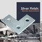 Newhouse Electric 3-Hole Bracket Corner Electro-Galvanized Steel Strut Channel Bracket, Silver, No Magnets BRCR3 - alternate 2