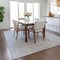 Homeroots 5' X 8' Denim Blue Ivory And Gray Geometric Washable Indoor Outdoor Area Rug 577740 - alternate 2