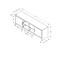 Monarch Specialties Tv Stand, 72 Inch, Media Center, Storage Cabinet, Living Room, Bedroom, Rustic Grey Laminate I 2511 - alternate 2
