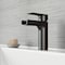 Vigo Ileana 7inH Single Hole Single-Handle Waterfall Bathroom Faucet in Matte Black VG01042MB - alternate 3