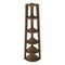 Homeroots 71" Dark Brown Wood Five Tier Corner Bookcase 489812 - alternate 2