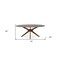 Homeroots 75" Brown Oval Solid Manufactured Wood Pedestal Base Dining Table 486013 - alternate 2