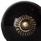 Homeroots Set of Twelve Black And Gold Ceramic Drawer Pull Knobs, 12PK 358106 - alternate 2
