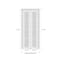 Sartodoors Sliding Closet Bi-fold Doors, Felicia 3599 White Silk with Clear Glass, Sturdy Tracks Moldings Tri FELICIA3599BF-BEM-60 x 84 (2* 30x84) - alternate 2
