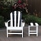 Newtechwood St Charles Zebra Plastic Outdoor Side Patio Table P022-703 - alternate 2