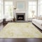 Homeroots 8' X 10' Gold Wheat And Ivory Floral Washable Indoor Outdoor Area Rug 583109 - alternate 3