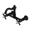 Kingston Brass Two-Handle Wall Mount Bridge Kitchen Faucet, Matte Black KS3250BEX - alternate 1