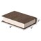 Vintiquewise 8in Classic Linen-Covered MDF Vintage-Style Book Box Storage Case for Keepsakes, Gray QI004856.DK - alternate 2