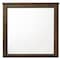 Homeroots 40" Square Wood Framed Mounted Dresser Mirror 486431 - alternate 2
