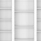 Homeroots Set of Three White Wood Fourteen Tier Modular Bookcase, 3PK 546632 - alternate 2