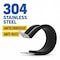 Grizzly Supply Cable Clamp, 1/4 in Bundle Dia., .59 in W, Rubber-Lined P-Clamp, 304 Stainless Steel, Black, 100PK GS-RPC5-1/4-C - alternate 2