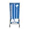 5S Supplies Housekeeping Shadow Board Broom Station V7, Blue / White, Kit HSB-V7-BLUE/WHITE-KIT - alternate 1