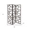 Homeroots 70" Brown Solid Wood Folding Three Panel Screen Room Divider 342748 - alternate 2