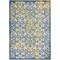 Homeroots 4' X 6' Ivory Blue And Yellow Trellis Indoor Outdoor Area Rug 546808 - alternate 1