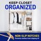 Lifemaster Wooden Hanger Set, Non-Slip, Space-Saving, Swivel Hook, Natural Wood, 30PK LMHNWD30 - alternate 2