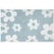 Homeroots 32" Blue And White Cotton Floral Bath Rug 635405 - alternate 2