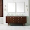 James Martin Vanities Amberly 72'' D Vanity, Mid-Century Walnut w/ Victorian Sil Top w/FreePower Wireless Charger 670-V72-WLT-FVSL - alternate 2