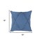 Homeroots Set of Two Blue Diamond Cotton Throw Pillow With Fringe, 2PK 554586 - alternate 2