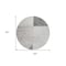 Homeroots 8' Taupe Beige And Gray Round Abstract Washable Indoor Outdoor Area Rug 582910 - alternate 2