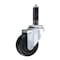 Service Caster 3.5'' Hard Rubber Wheel Swivel 1'' Expanding Stem Caster SCC-EX20S3514-HRS-1 - alternate 1
