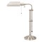Homeroots 26" Nickel Metal Adjustable Table Lamp With Nickel Rectangular Shade 524646 - alternate 1
