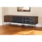 Homeroots 67in Brown Rubberwood Enclosed Storage TV Stand 473293 - alternate 2