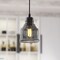 Vaxcel Millie Matte Black Mini Pendant Ceiling Light Smoke Gray Bell Glass P0378 - alternate 2